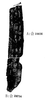 莫伯峰2010年1月25日新拼合無名組甲骨卜辭五則之三